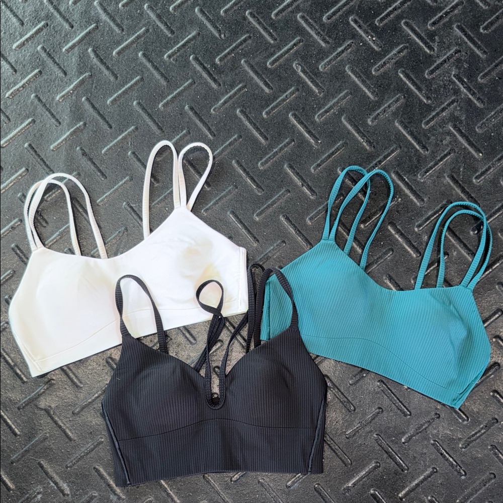 3 pack LuLu Lemon sports bras